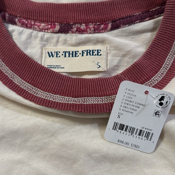 NWT WE THE FREE / FREE PEOPLE OUT WEST TEE - Picture 8 of 8